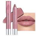 Mauve Taupe Cream Lipstick Lip Crayon, Hydrating Lipstick for Women, Smooth Natural Color Tinted Lip Balm & Lip Crayon Liner in One, Buildable Color with Soft Finish, 07