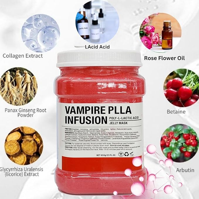 Vajacial Hydro Jelly Mask Powder for Face, Jelly masks for Facials Professional, Jelly Mask for Face or Teens and Women (Vampire)