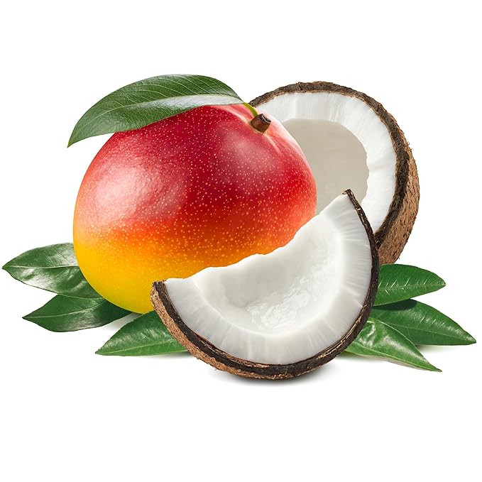 Coconut Mango Sugar Scrub, Moisturizing and Exfoliating, Natural Ingredients of Coconut Oil, Sugar Intoxicating Scent (8oz, Coconut Mango Sugar Scrub)