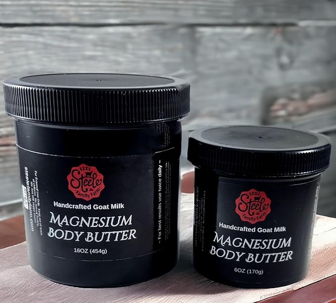 Magnesium Body Butter, 16 ounce or 6 ounce