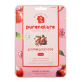PB & JAY Purenature Facial Mask – Premium Quality Korean Sheet Mask for Dry Skin – Korean Collagen Essence Hydrating Facemask Sheet (Pomegranate)