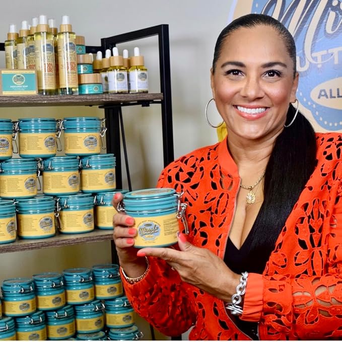 Miracle Butter Cream - 16 oz. Skin/Hair Moisturizer, Quick Absorbing, Raw Vegan, Cold Pressed, Comes in 16 Scents, For Dry Skin and Eczema, Anti-Aging Formula