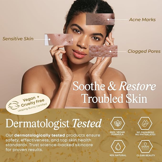 Serenity Dew 24K Gold & Collagen Face Serum - Dermatologist Tested Anti-Aging Korean Skin Care - Calms, Soothes, Hydrates & Firms Skin - Vegan Clean Beauty Formula - 1.69 Fl Oz