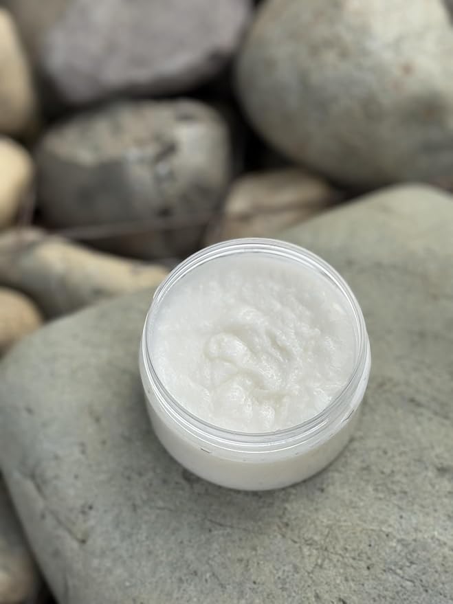 PJ’s Coconut & Almond Bliss Sugar Scrub – Tranquil Lavender Twilight Scent, Exfoliating Body Scrub for Smooth, Soft Skin – Handmade Natural Skincare, Clean Ingredients, Moisturizing Spa Bath Gift