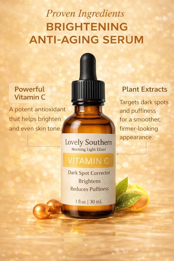 Luxury Vitamin C Serum with Alpha Arbutin – Advanced Dark Spot & Hyperpigmentation Corrector – Brightens & Evens Skin Tone – Small Batch, USA Made Skincare – 1 oz