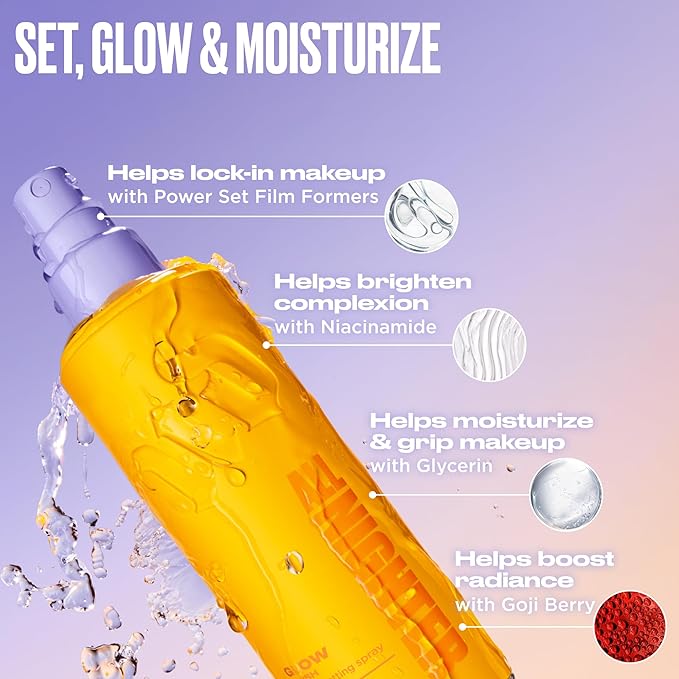 Urban Decay All Nighter Waterproof Makeup Setting Spray - Glass-Skin Glow Finish, Up to 24HR Wear, Dewy Facial Mist, Glow Foundation Face Primer, Smudge-Proof, Transfer-Resistant - 4 fl oz (Pack of 2)