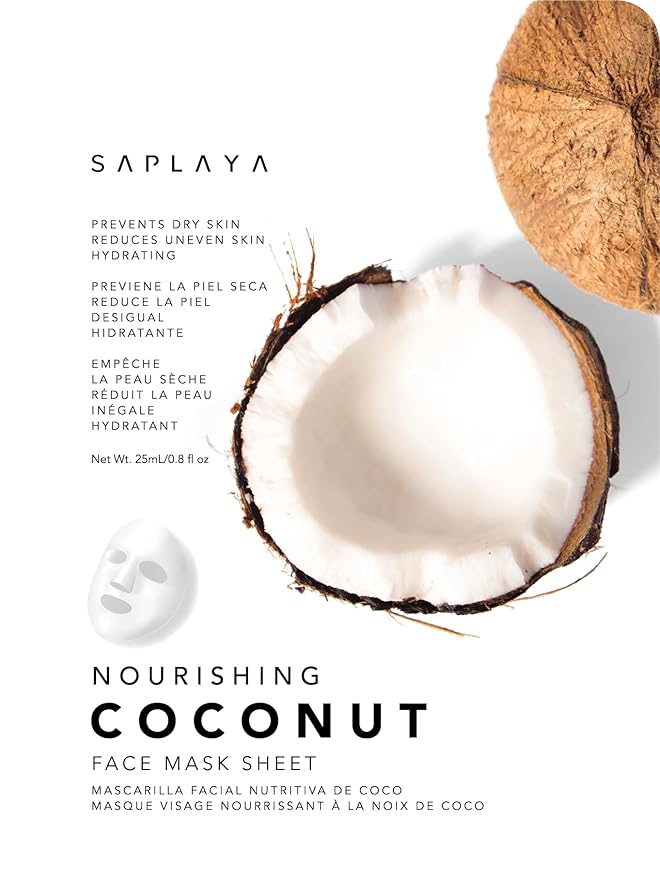 Saplaya K-Beauty Facial Skincare Natural Beauty Multi-Pack Face Sheet Masks Balanced Skin Care Made In South Korea (Superfood (Pumpkin, Coconut, Cucumber, Vitamin-C, Aloe, Rice))