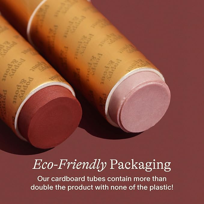 Poppy & Pout All Natural Lip Tints, Sustainable Cardboard Tubes, Hand-filled, Beeswax, Vitamin E, Coconut Oil, Cruelty Free (10pk Premium Gift Set)