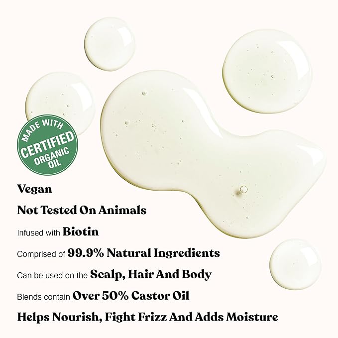 Red by Kiss Professional 99% Natural Hair Oil, Organic Vegan Oil Blend for Smooth & Nourish Hair, Biotin Infused, Hydration Add Shine & Moisturize Hair (Argan, 2.5 Fl Oz)