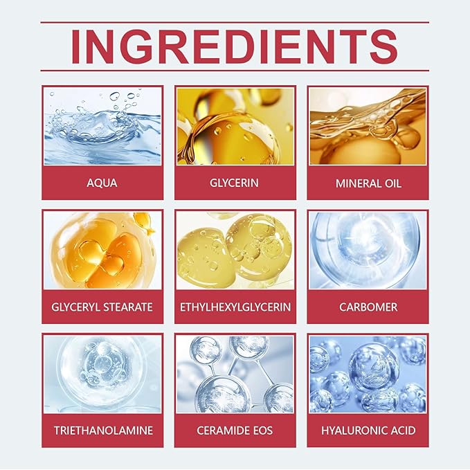 Ceramide & Hyaluronic Acid Concentrate Cream – For Sensitive & Dry Skin, Fragrance-Free Formula to Help Support Skin Hydration,50g / 1.76 oz