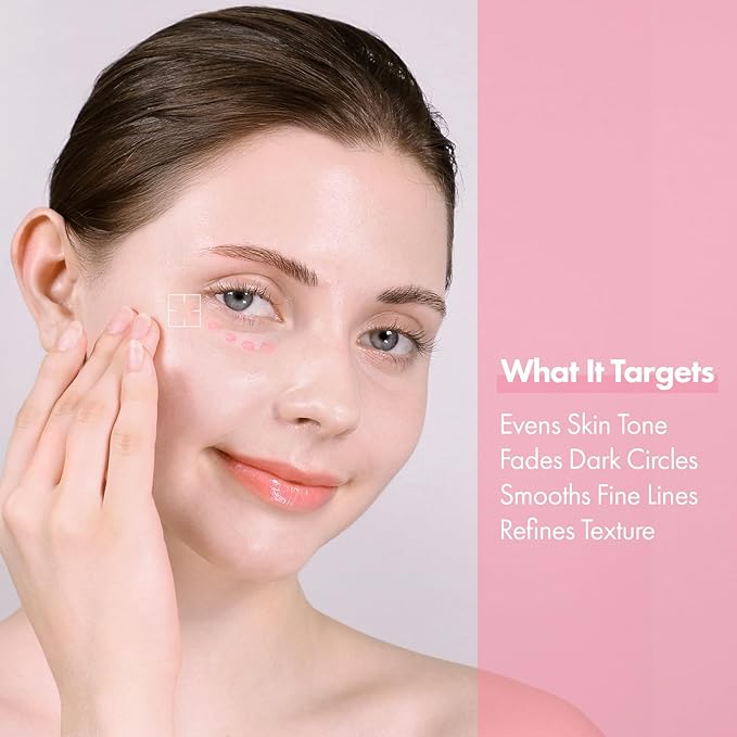 TOSOWOONG PDRN Pink Peptide Eye Cream with Salmon DNA PDRN 5,000ppm, Anti Aging Formula with Caffeine & Liposome Retinol for Fine Lines, Dark Circles and Wrinkles, Korean Skincare, 30ml / 1.01 fl.oz.