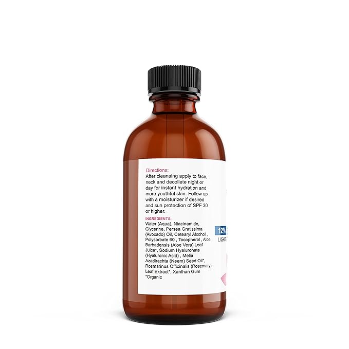 Planet Eden 12% Niacinamide Intensive Serum + Hyaluronic Acid (1 oz) Vitamin B3 - Correct Sun Damage