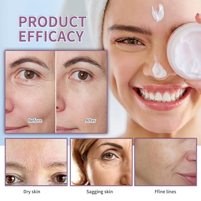 Bakuchiol Retinol Serum & Face Cream for Wrinkles. 2PCS Retinol Face Cream & Serum Set for Anti Aging Dry Skin Reduce Wrinkles, Fine Lines & Sagging, Moisturising Skin