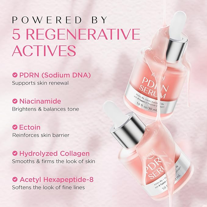 Salmon DNA PDRN Serum – With Niacinamide, Hyaluronic Acid & Peptides – Anti-Aging, Hydrating, Deep Hydration & Moisture Lock Essence