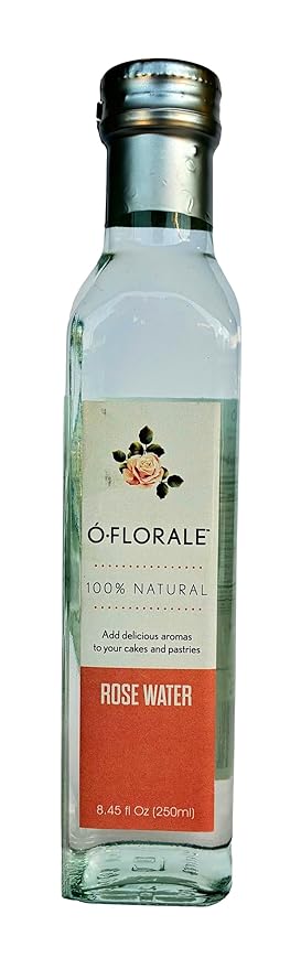 OFLORALE Rose Water, 8.45 fl oz, Food Grade, 100% Pure & Natural, No Sugar, Zero Calories, for Cooking, Baking and Cocktails