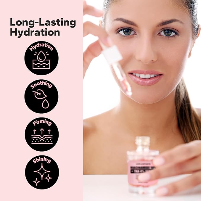 SilkyShark Niacinamide Serum (1 Fl Oz), 10% Niacinamide + 4% Tranexamic Acid Serum, Face Serums for Pore Minimizing, Dark Spots, Blackhead Removal, Hydrating, and Anti-Aging