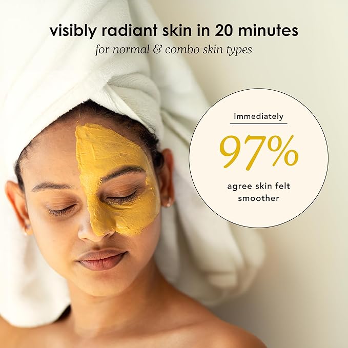 Glorio GLOW: 8 Revitalizing Clay Face Mask Treatments - Rare Gold Clay - 8 Week Beauty Set - Boost Radiance & Luminosity - Vitamin C, Indian Healing Clay, Skin Care Gift, Self Care, Skincare Women Men