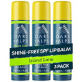 Oars + Alps Lip Suncreen, SPF 18 Lip Balm, Shine Free Sunscreen for Lips, Infused with Vitamin E & Shea Butter, Water & Sweat Resistant, Moisturizing, Hydrating, Island Lime Scent, 3pk