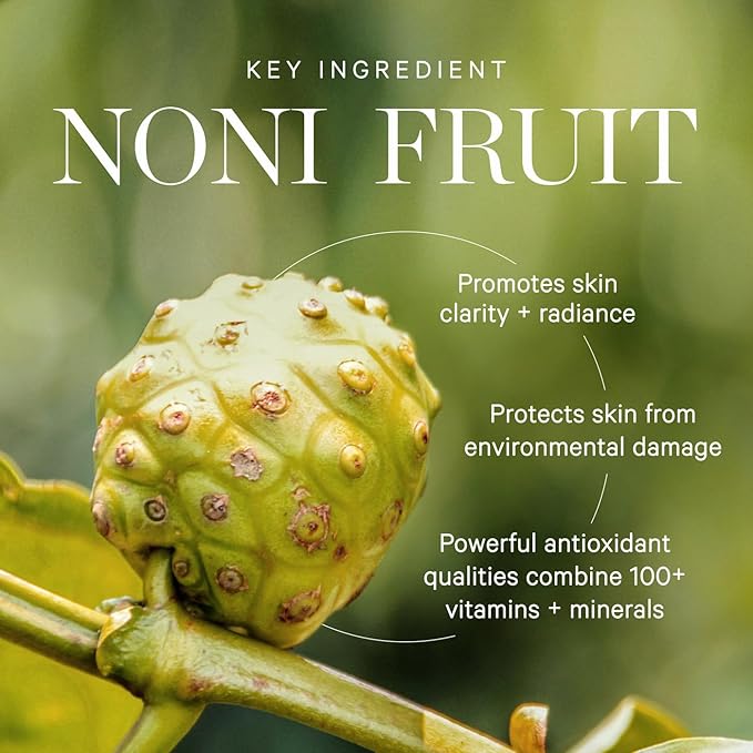 KORA Organics Noni Glow Hydrating Face Oil for All Skin Types, Lightweight Fast-Absorbing Facial Oil with Rosehip, Jojoba & Sea Buckthorn Oils for Smooth & Radiant Looking Skin, 1.01 fl oz