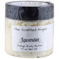 TSA Handmade Whipped Mango Lavender Body Butter Cream, Luxury Body Lotion for Dry Skin, Daily Moisturizing Shea Butter, Sunflower Oil, Mothers, Fathers, Women, Men, Teens, 1.5 oz Jar