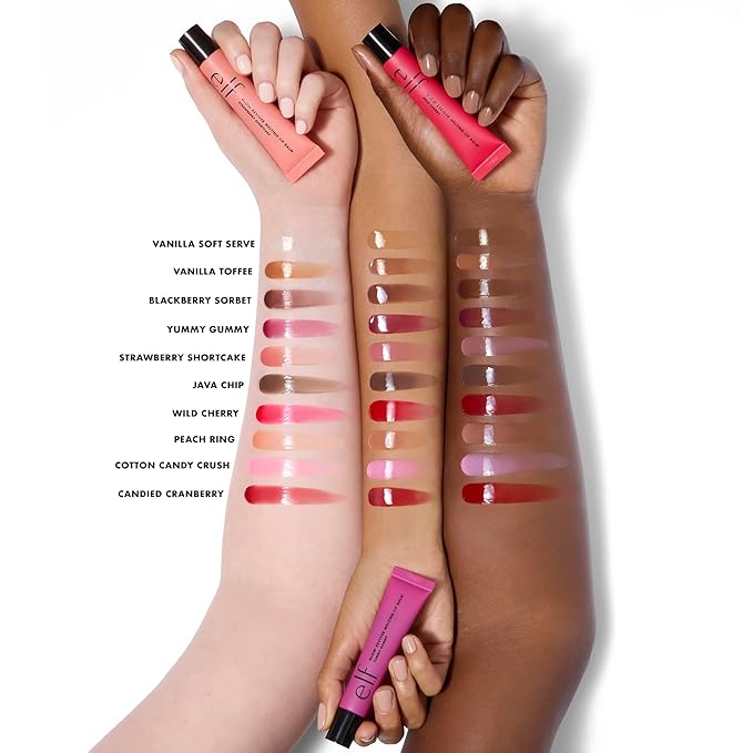 e.l.f. Glow Reviver Melting Lip Balm, Hydrating Tinted Lip Balm For A Glossy Finish & Soft, Supple Lips, Vegan & Cruelty-Free, Candied Cranberry