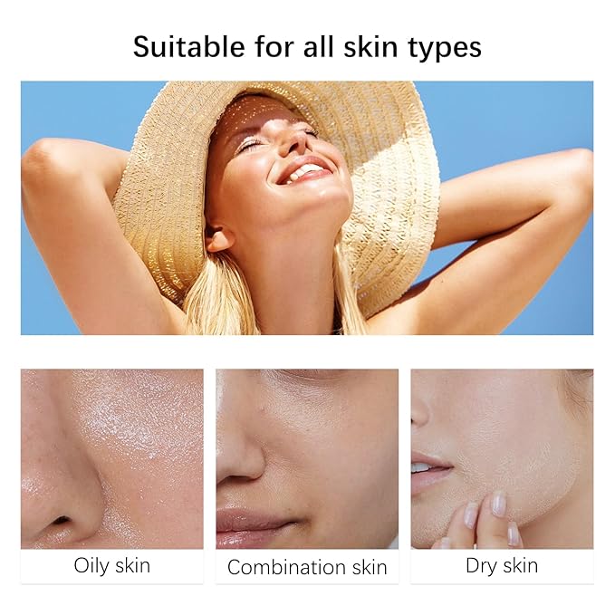 SPF 50 Daily Face Moisturizer Sunscreen with Hyaluronic Acid & Centella Asiatica for Soothing Skin, Broad Spectrum Sunscreen for Dry Sensitive Skin, Non-Greasy Hydrating Lotion (1)