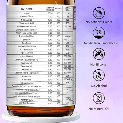 5% Niacinamide Facial Serum with Tranexamic Acid Enhance Even Tone & Strengthen Skin Barrier (4.06fl.oz/120ml)
