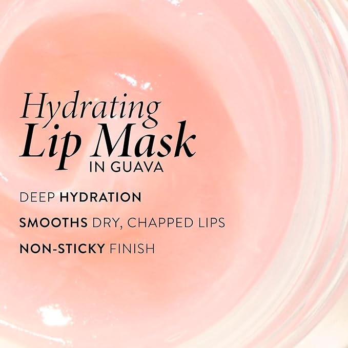 LAURA GELLER NEW YORK Hydrating Lip Mask – Deep Moisture Lip Treatment for Dry, Chapped Lips with Jojoba Oil & Shea Butter – Includes Applicator – Guava