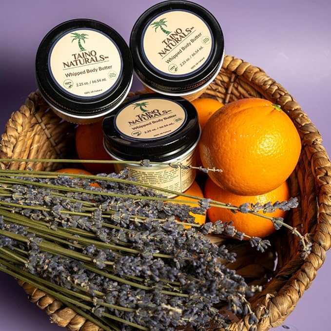 Whipped Body Butter – Spiced Orange – Citrus, Shea & Mango Butter – 100% Natural Moisturizer for Dry Skin – 2.25 oz – Glass Jar
