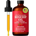 Pomberries Rosehip Seed Oil – Cold-Pressed & Unrefined, Rosehip Oil for Face, Skin & Hair – Rose Hip oil for Scars, Wrinkles, Stretch Marks, Daily Hydration & Gua Sha Massage, 4 fl oz