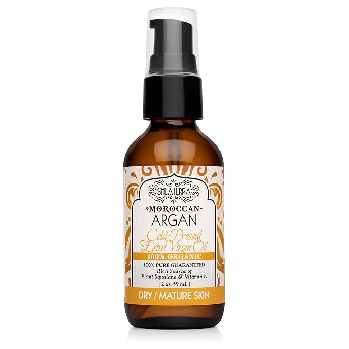 Shea Terra Organics 100% Pure Moroccan Argan Oil (Extra Virgin, Certified Organic)
