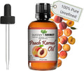 Pure Carrier and Essential Oils for Skin Care, Hair, Body Moisturizer for Face-Anti Aging Skin Care (Peach Kernel Oil, 4oz)