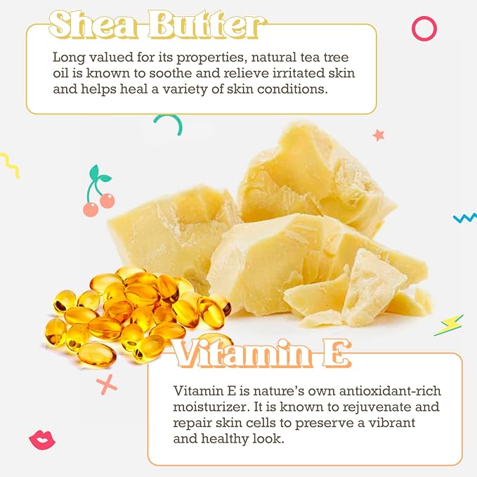 Purifect Shea Butter Moisturizing Facial Serum - Moisturizes Dry Skin with Vitamin E Oil, Protects the Skin Barrier, Nourishes & Soothes, Promotes Radiant Complexion, Vegan Skincare - 1 fl oz
