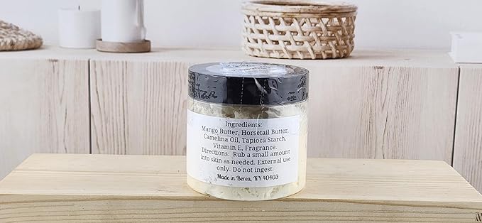 TSA Handmade Whipped Mango Lavender Body Butter Cream, Luxury Body Lotion for Dry Skin, Daily Moisturizing Shea Butter, Sunflower Oil, Mothers, Fathers, Women, Men, Teens, 4.5 oz Jar