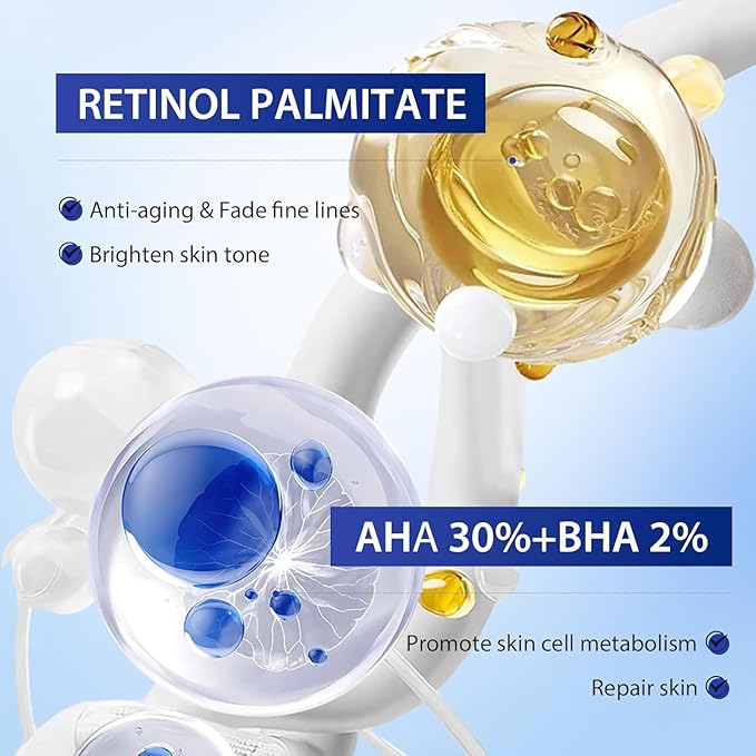 Retinol Eye Cream, Hydrating Under Eye Care Daily Wrinkle Cream, Infused with AHA30% to Smooth and Hydrate Skin, Eye Crea for Dark Circles Treatments, Reduce Under Eye Bags, Smooth Wrinkles (1.06 Oz)