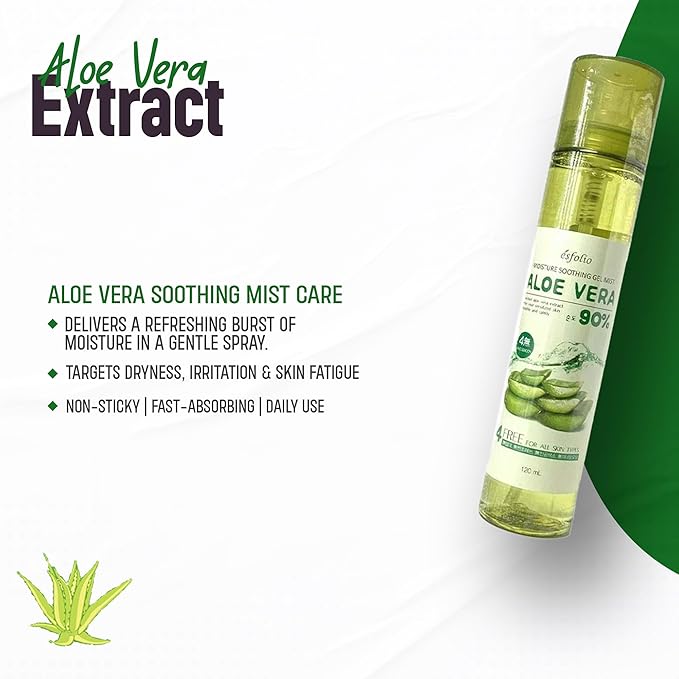 esfolio Collagen or Aloe Vera Daily Hydrating Face Mist Moisturizing Facial Spray Lightweight Skin Refresh Spray Fine Mist Daily Skincare Hydration Routine Korean Beauty 5.07 fl oz (Aloe Vera)