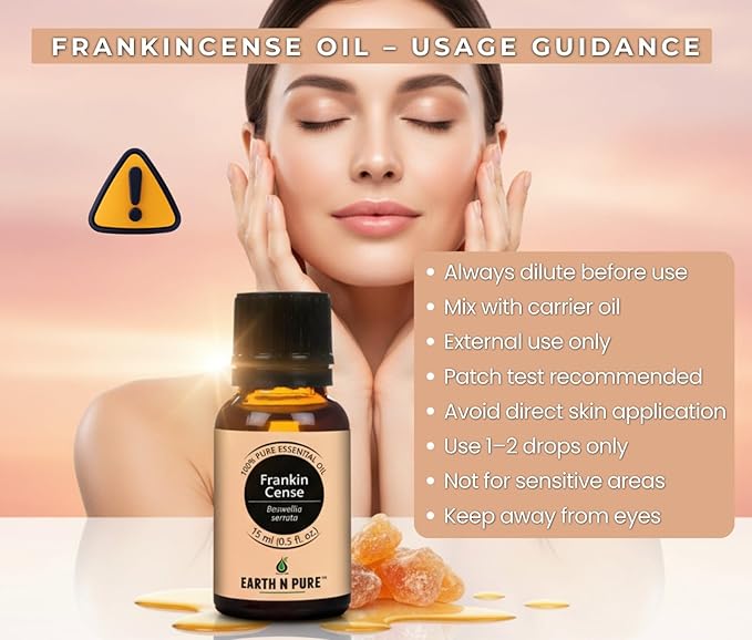 Earth N Pure Frankincense Essential Oil Steam Distilled, Undiluted, Natural and Therapeutic Grade 250 ml