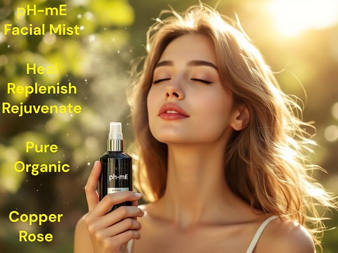 Hydrating Face Mist, Copper Rose, Pure and Organic Ingredients Helps your Skin Reduce the appearance of Fine Lines and Blemishes.