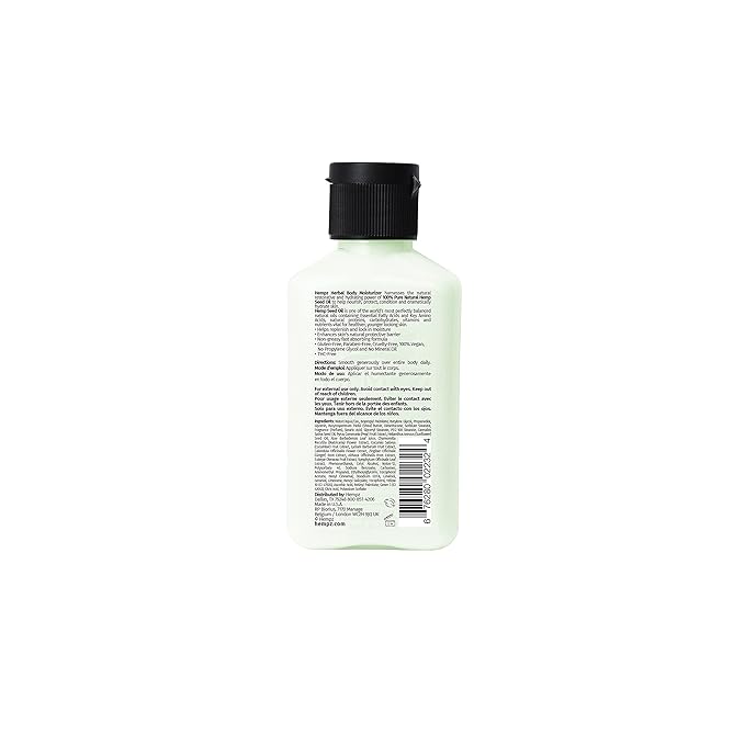 Hempz Exotic Natural Herbal Body Moisturizer with Pure Hemp Seed Oil, Green Tea and Asian Pear, 2.25 Fluid Ounce - Pure, Nourishing Vegan Skin Lotion for Dryness and Flaking with Acai and (Pack of 4)