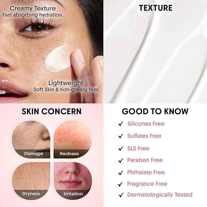 Aravi Organic Advanced Barrier Repair Moisturizer - With Ceramide, Peptide, Hyaluronic Acid & Cica - For Deep Moisturizing, Strengthening & Skin Barrier Repair - For All Skin Types - 3.5 OZ /100 gm