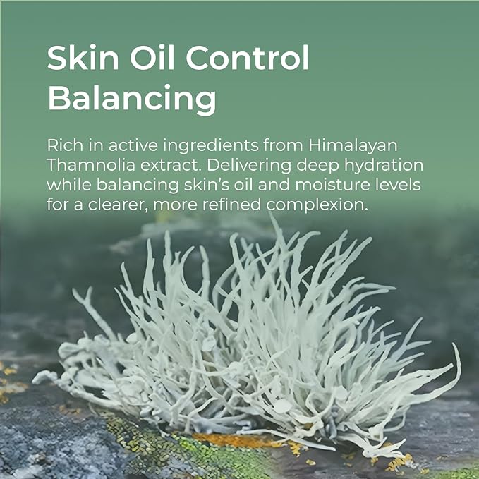 CHANDO HIMALAYA Thamnolia Fresh Hydration Mask (26mlx5PCS) - Balancing Skin's Oil & Hydrating Face Mask for All Skin Types, Paraben-Free, Alcohol Free