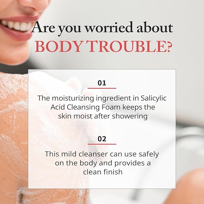 eyeNlip Salicylic Acid Cleansing Foam 5.07 fl oz - Gentle Exfoliating Face Wash with Tea Tree and Charcoal for Clear, Refreshed Skin, Korean Skincare