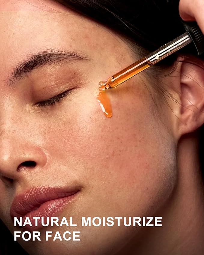 USDA Sea Buckthorn Oil Organic for Face Hair & Nails 2oz - 100% Cold Pressed Natural Facial Oils from SeaBuckthorn Berry for Deep Hydration & Skin Nourishment, aceite de espino amarillo organico