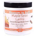 Blossom to Bath Maple Spice Latte Cocoa Mango Body Cream (8 Ounce) - Natural Fragrance - Feels Like A Lotion And Works Like A Butter with a Pumpkin Spice Latte Scent