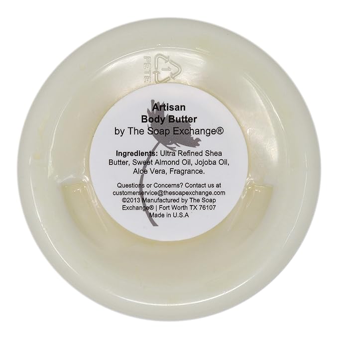 The Soap Exchange Body Butter - Beach Bum Scent - Hand Crafted 16 fl oz / 480 ml Natural Artisan Skin Care, Shea Butter, Aloe Vera, Nourish, Moisturize, & Protect. Made in the USA.