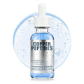 GHK-Cu Copper Peptide Facial Serum with Hyaluronic Acid, Lightweight Deep Hydration Face Serum, Smooth & Plumping Feel