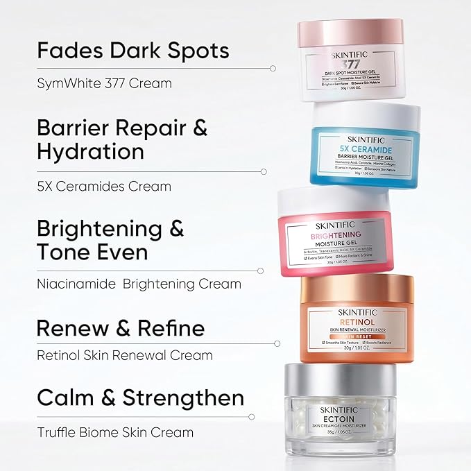 SKINTIFIC Face Moisturizer with 5X Ceramides, Hydrating Moisture Barrier Repair Cream for Sensitive/Oil Skin Types, Hyaluronic Acid & Centella, Daily Facial Moisturizer, Non-Comedogenic 30g/1 fl.oz
