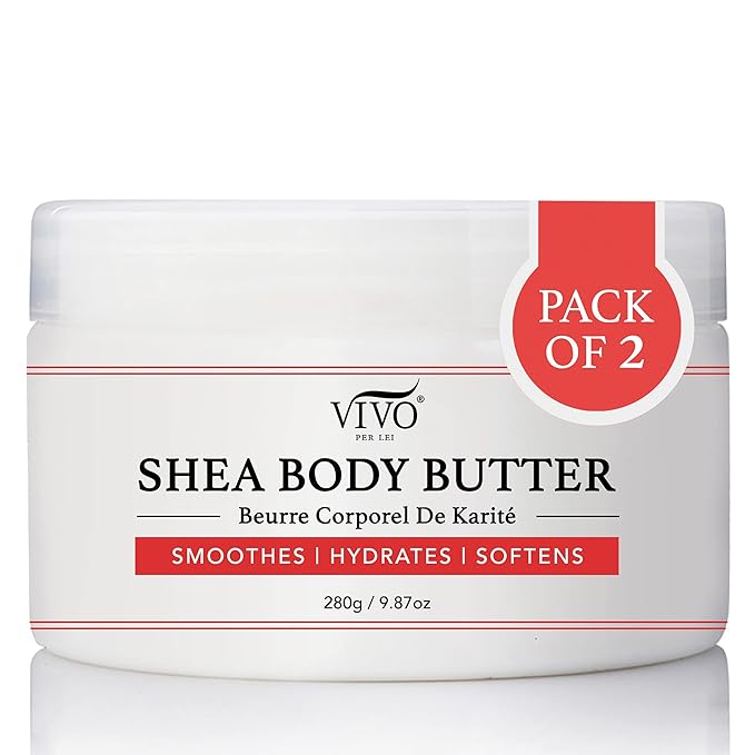 Vivo Per Lei Shea Body Butter Lotion, Leaves Skin Softer to Touch, Devotion (Pack of 2)