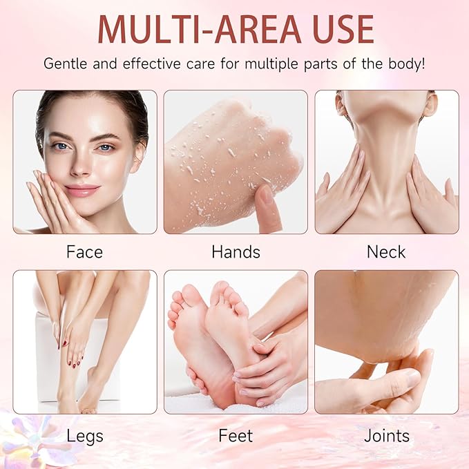 Purifying Exfoliating Gel, Facial Exfoliator Cleanser, Face Scrub, Natural Exfoliating Gel Purifying Cream, Gentle for Face Body, Deep Cleansing for All Skin (2PCS)