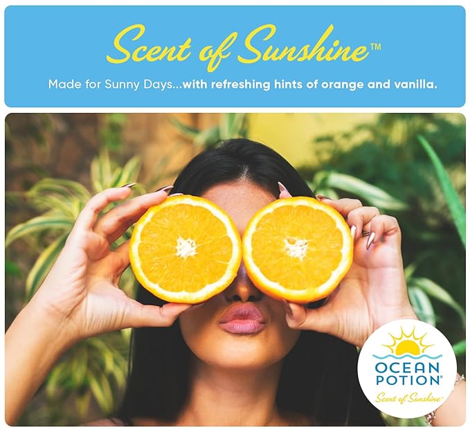 Ocean Potion SPF 50 Sunscreen Body Lotion, Broad Spectrum UVA/UVB Sun Protection with Aloe and Vitamin E, Water-Resistant Non-Greasy Sunscreen, 6.8 oz